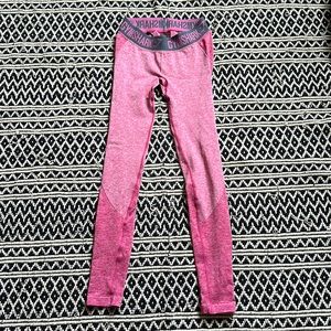 GYM SHARK DRY FIT PINK WORKOUT LEGGINGS SIZE SMALL